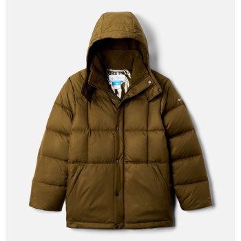 Columbia Jas Jongens, Forest Park Down Hooded Puffy Olijfgroen, 48ABOQLUP
